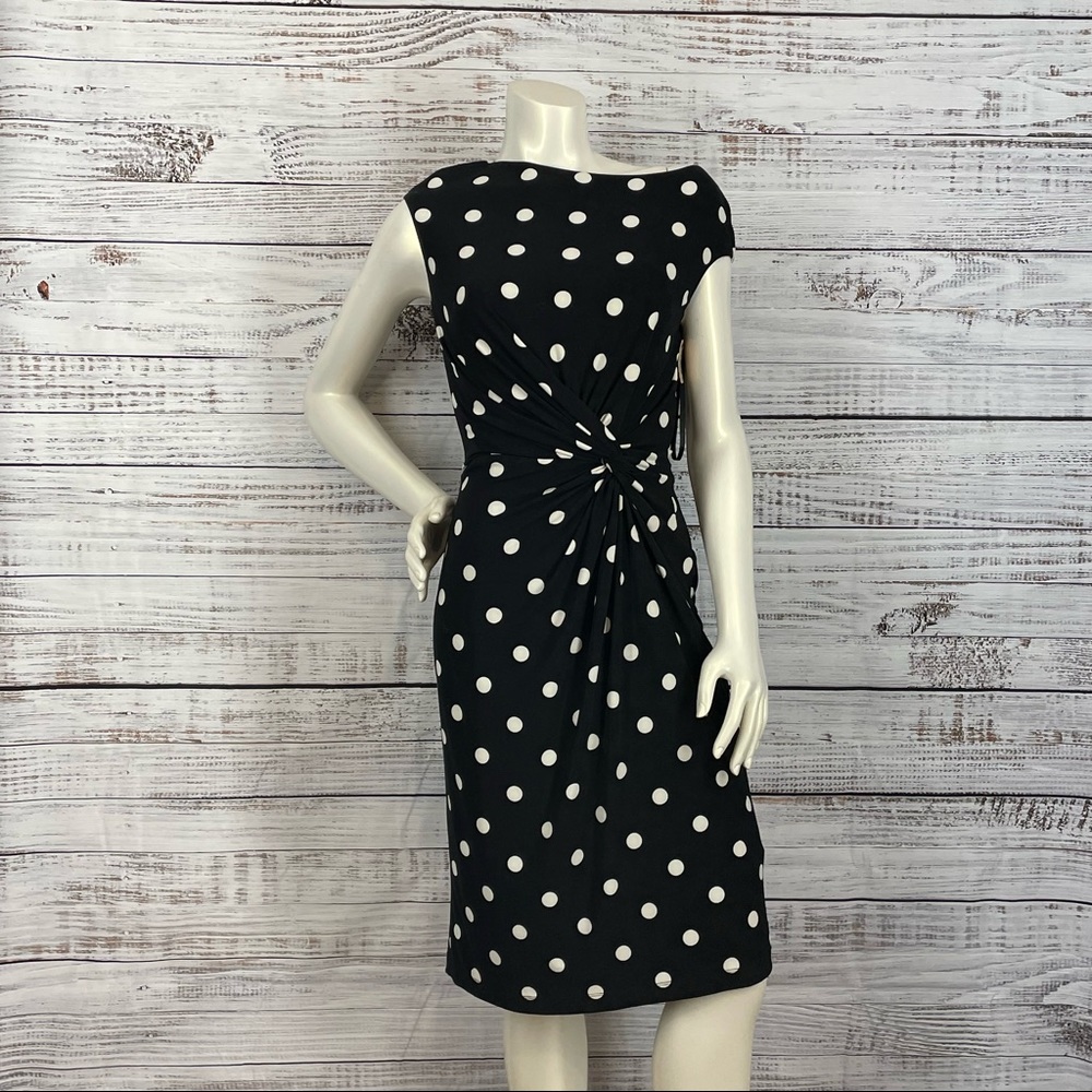 Lauren Ralph Lauren poke a dot dress size 8
